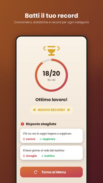 Schermata punteggio
